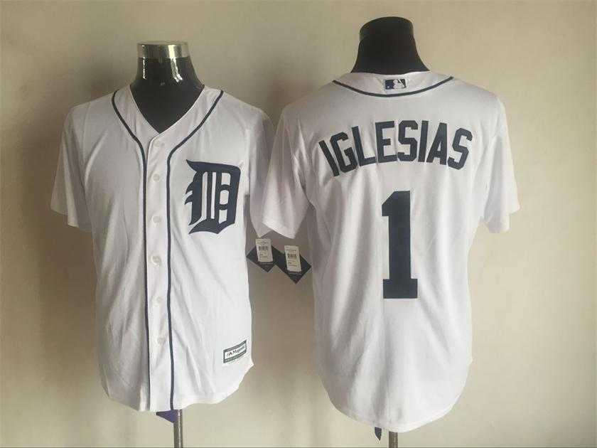 Detroit Tigers #1 Jose Lglesias White Stitched Majestic Baseball Jersey,We sell and wholesale Detroit Tigers #1 Jose Lglesias White Stitched Majestic Baseball Jersey on line form chian!